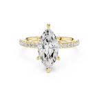1.50 CT Marquise Cut Diamond Marquise Side Stone Engagement Ring