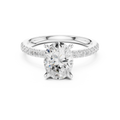 1.36 CT Oval Cut Diamond Marquise Side Stone Engagement Ring