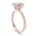 1.72 CT Princess Cut Diamond Marquise Side Stone Engagement Ring