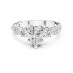 2.58 CT Heart Cut Diamond Infinity Twist Engagement Ring