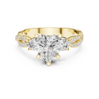 2.58 CT Heart Cut Diamond Infinity Twist Engagement Ring