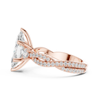 2.83 CT Marquise Cut Diamond Infinity Twist Engagement Ring