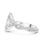 2.83 CT Marquise Cut Diamond Infinity Twist Engagement Ring