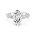 2.83 CT Marquise Cut Diamond Infinity Twist Engagement Ring