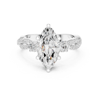 2.83 CT Marquise Cut Diamond Infinity Twist Engagement Ring