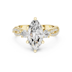 2.83 CT Marquise Cut Diamond Infinity Twist Engagement Ring
