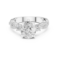 2.18 CT Pear Cut Diamond Infinity Twist Engagement Ring