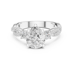2.18 CT Pear Cut Diamond Infinity Twist Engagement Ring
