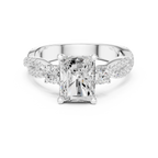 2.78 CT Radiant Cut Diamond Infinity Twist Engagement Ring