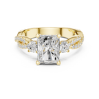 2.78 CT Radiant Cut Diamond Infinity Twist Engagement Ring
