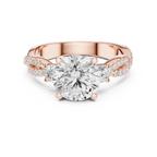 2.78 CT Round Brilliant Diamond Infinity Twist Engagement Ring