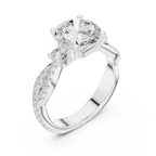 2.78 CT Round Brilliant Diamond Infinity Twist Engagement Ring