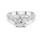 2.78 CT Round Brilliant Diamond Infinity Twist Engagement Ring