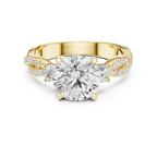 2.78 CT Round Brilliant Diamond Infinity Twist Engagement Ring