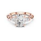 2.15 CT Oval Cut Three-Stone Diamond Engagement Ring