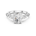 2.15 CT Oval Cut Three-Stone Diamond Engagement Ring