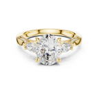 2.15 CT Oval Cut Three-Stone Diamond Engagement Ring