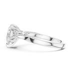 2.16 CT Princess Cut Three-Stone Diamond Engagement Ring