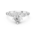 Princess Cut Three-Stone Diamond Engagement Ring
