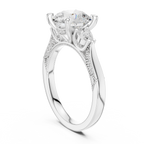 2.38 CT Round Brilliant Three-Stone Diamond Engagement Ring