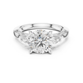 2.38 CT Round Brilliant Three-Stone Diamond Engagement Ring