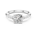 1.93 CT Cushion Cut Three-Stone Diamond Engagement Ring