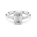 1.80 CT Emerald Cut Three-Stone Diamond Engagement Ring