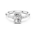 2.06 CT Radiant Cut Three-Stone Diamond Engagement Ring
