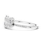 1.44 CT Oval Cut Vintage Cluster Diamond Engagement Ring