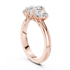 1.78 CT Three Stone Oval Diamond Engagement Ring