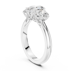 1.78 CT Three Stone Oval Diamond Engagement Ring