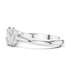 1.78 CT Three Stone Oval Diamond Engagement Ring