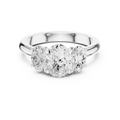 1.78 CT Three Stone Oval Diamond Engagement Ring