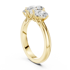 1.78 CT Three Stone Oval Diamond Engagement Ring