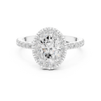 1.44 CT Oval Halo Diamond Engagement Ring