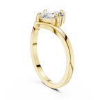 0.90 CT Solitaire Oval Diamond Engagement Ring