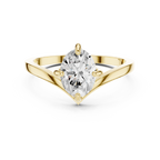0.90 CT Solitaire Oval Diamond Engagement Ring