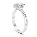 Pear Cut Solitaire Diamond Engagement Ring