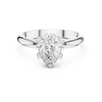 Pear Cut Solitaire Diamond Engagement Ring