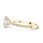 Oval Cut Pavé Diamond Engagement Ring