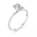 Emerald Cut Solitaire Engagement Ring