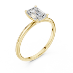 Emerald Cut Solitaire Engagement Ring