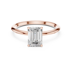 Emerald Cut Solitaire Engagement Ring