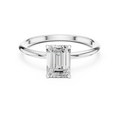 Emerald Cut Solitaire Engagement Ring