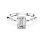 Emerald Cut Solitaire Engagement Ring