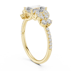 Emerald Cut Vintage Diamond Engagement Ring