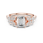 Emerald Cut Vintage Diamond Engagement Ring