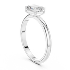 Emerald Cut Solitaire Diamond Engagement Ring