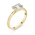 Emerald Cut Solitaire Diamond Engagement Ring