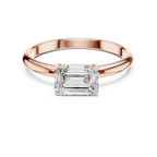 Emerald Cut Solitaire Diamond Engagement Ring